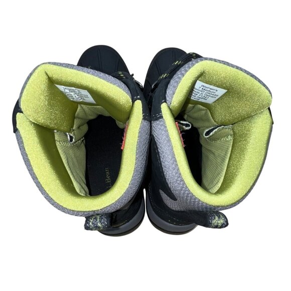 L.L.Bean Womens Black Primaloft Insulation 200G Winter Hiking Boots Sz  7M - Picture 7 of 10